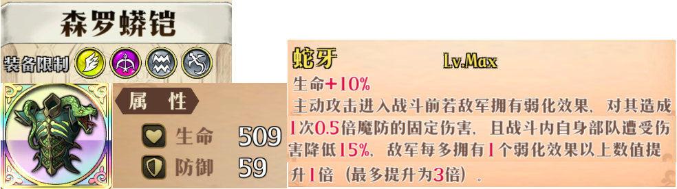 森罗蟒铠装备效果